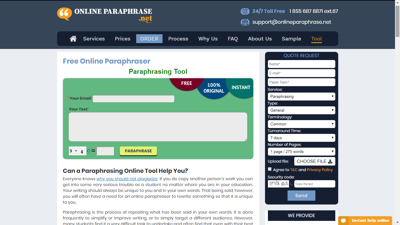 onlineparaphrase.net review